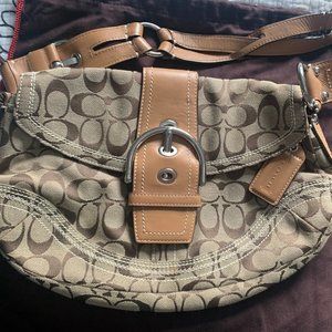 Coach Beige Shoulder Bag - Tan